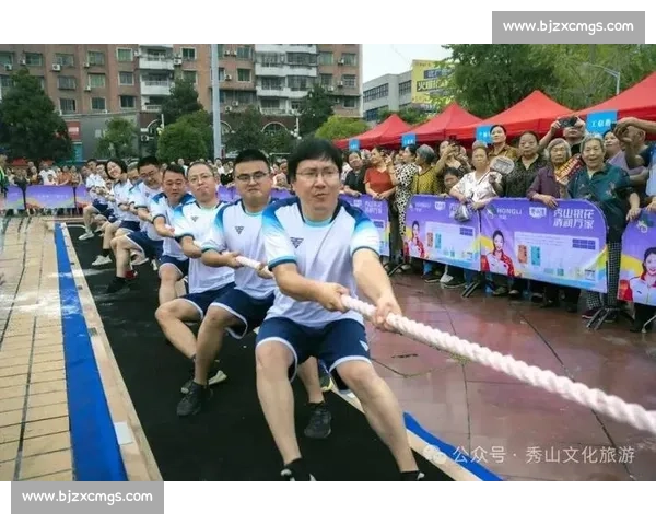 奋力拼搏汗水飞扬一场激情燃烧的激烈拔河对决即将上演